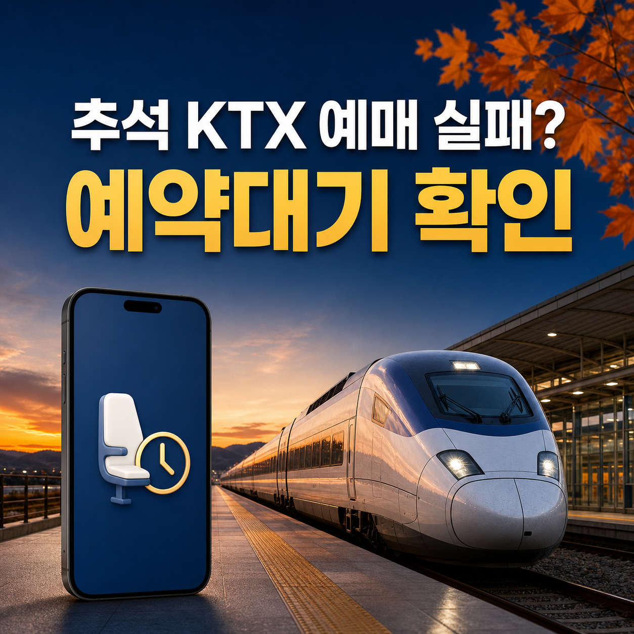 추석 기차표 예매 방법과 일정 날짜 예약 꿀팁, 클릭 전쟁서 승리하는 실전 준비