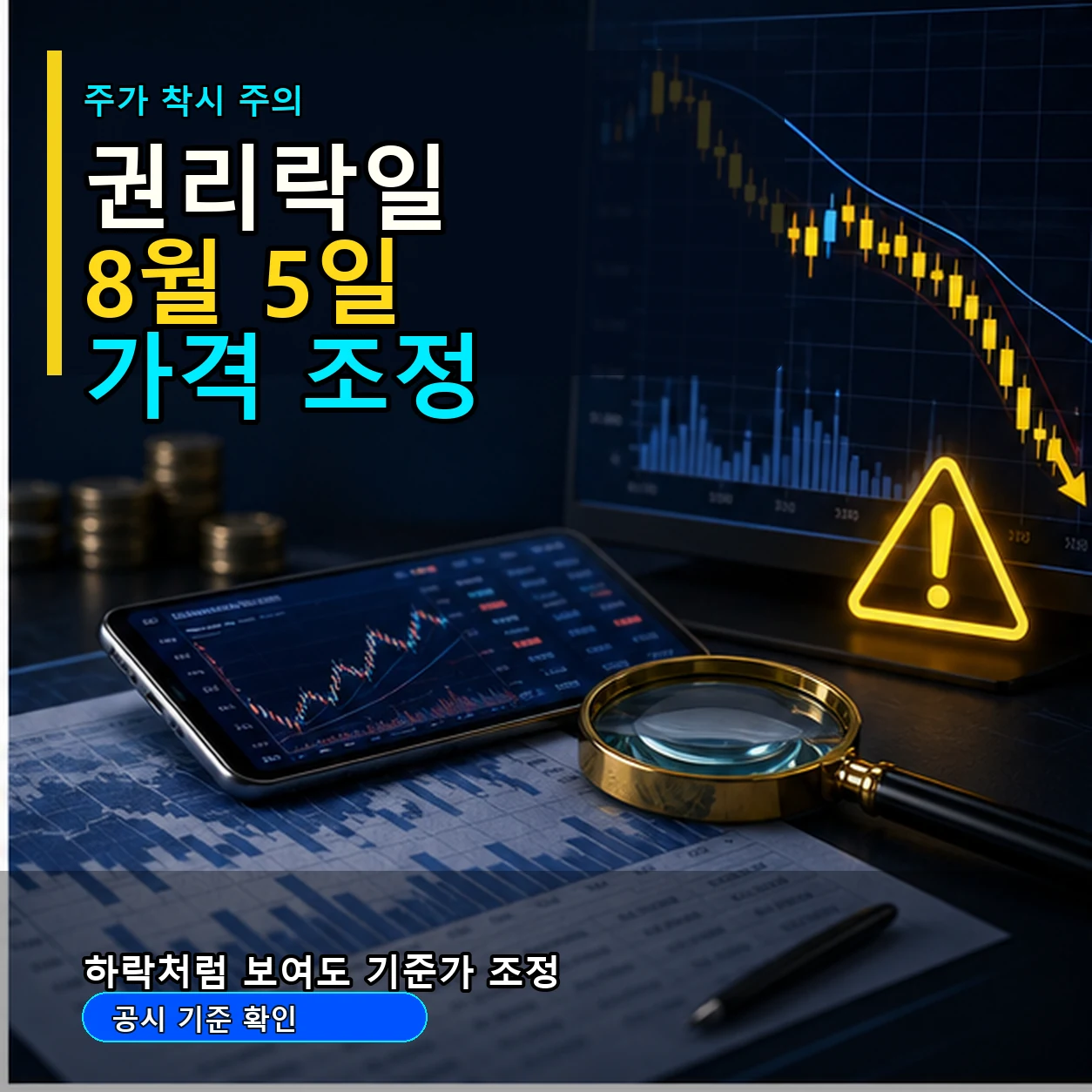 알테오젠 권리락일 8월 5일 주가 가격 조정 주의 카드뉴스