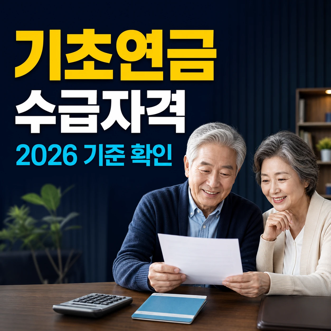 2026 기초연금 수급자격 소득 인정액 계산, 부동산 자동차 예금 기준 재산 금액 확인