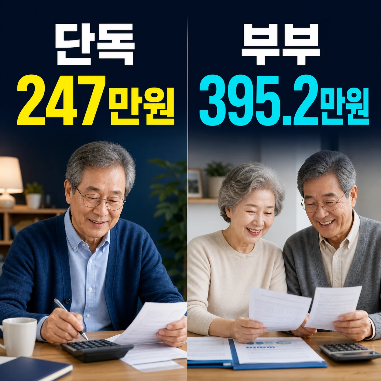 2026 기초연금 수급자격 단독가구 247만원 부부가구 395만2천원 기준 카드뉴스