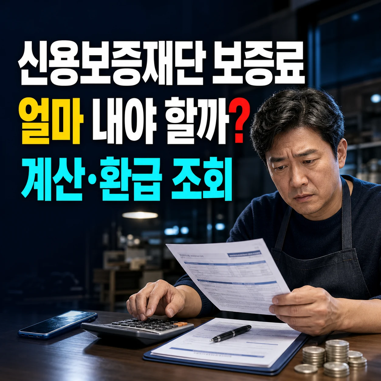 신용보증재단 보증료 납부 금액, 보증료율 계산 반환 중도상환 환급 조회