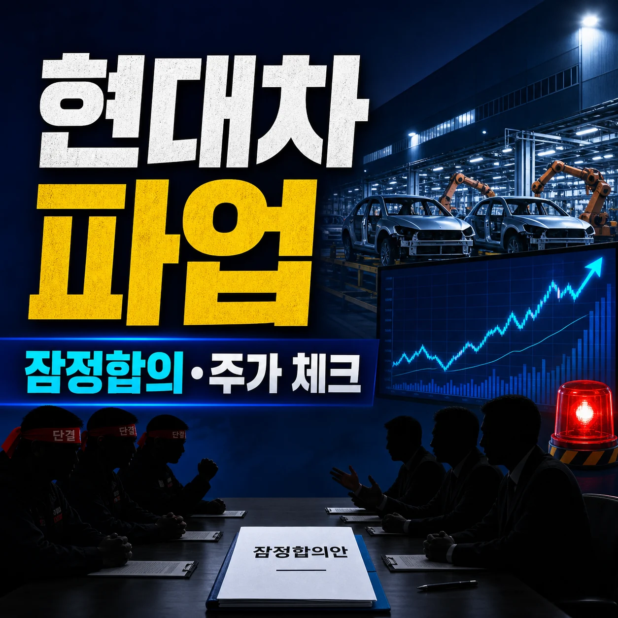 현대자동차 파업 잠정합의｜현대차 주가·출고지연·임단협 찬반투표 체크