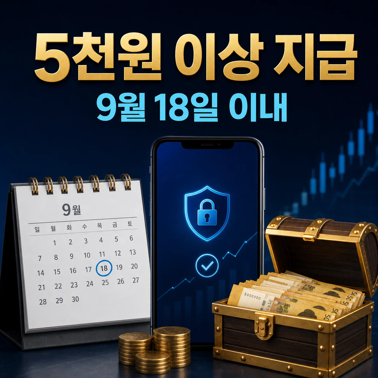 키움증권 보물상자 누적 5천원 이상 9월 18일 이내 계좌 지급 카드뉴스