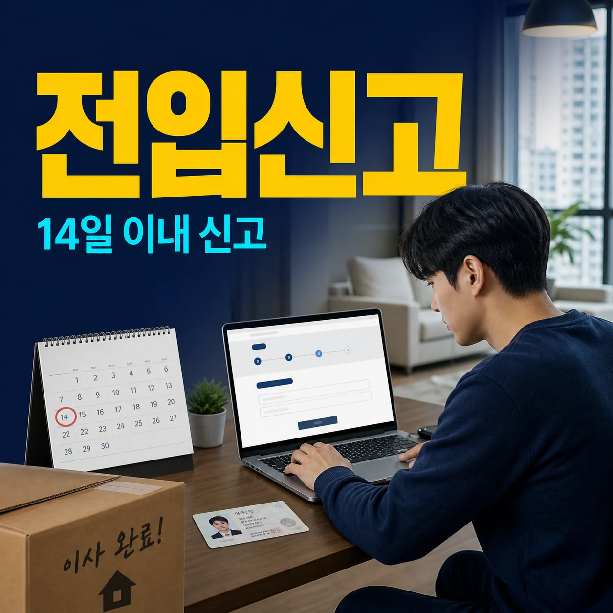 전입신고 정부24 14일 이내 신고 카드뉴스