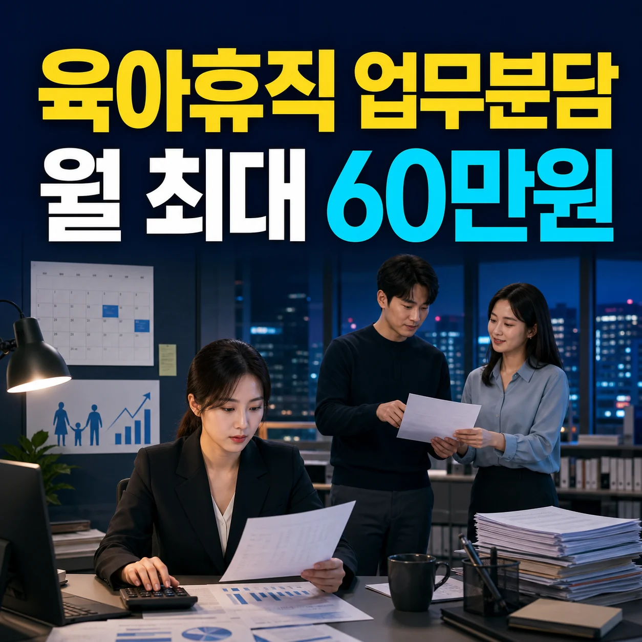 육아휴직 업무분담지원금 신청 대상 서류 작성방법, 사업주 신청 조건 동료수당