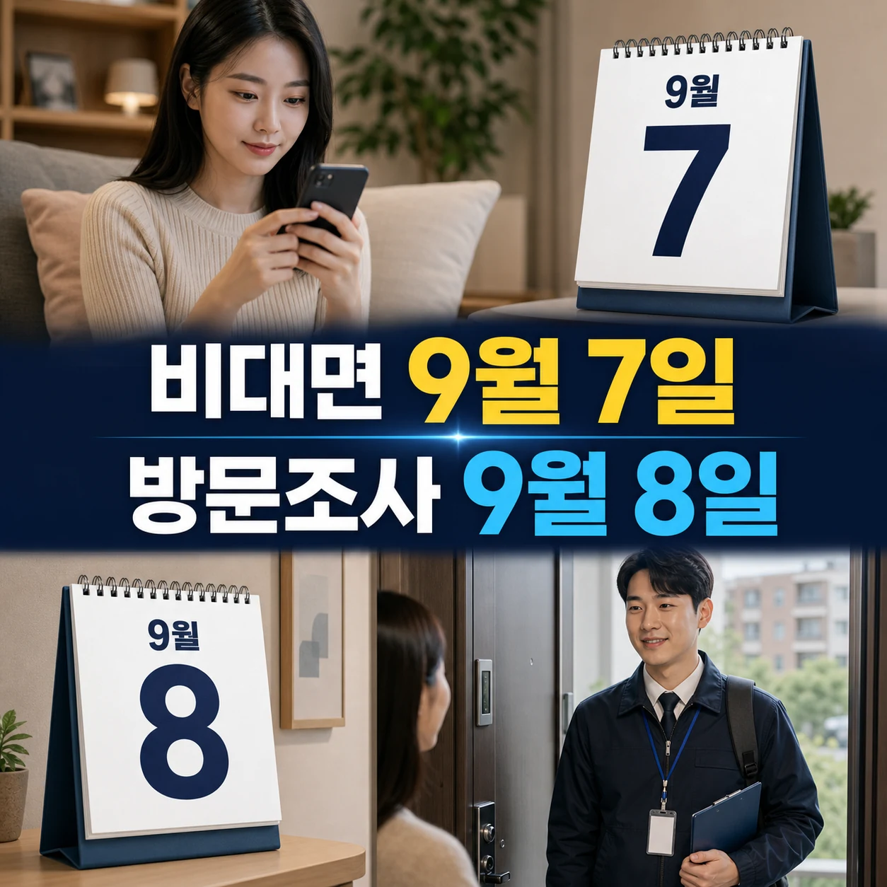 2026 주민등록 사실조사 비대면과 방문조사 일정 카드뉴스