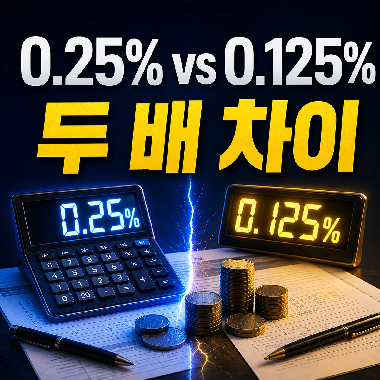 간이지급명세서 가산세 0.25%와 지연제출 0.125%를 비교하는 계산기 카드뉴스