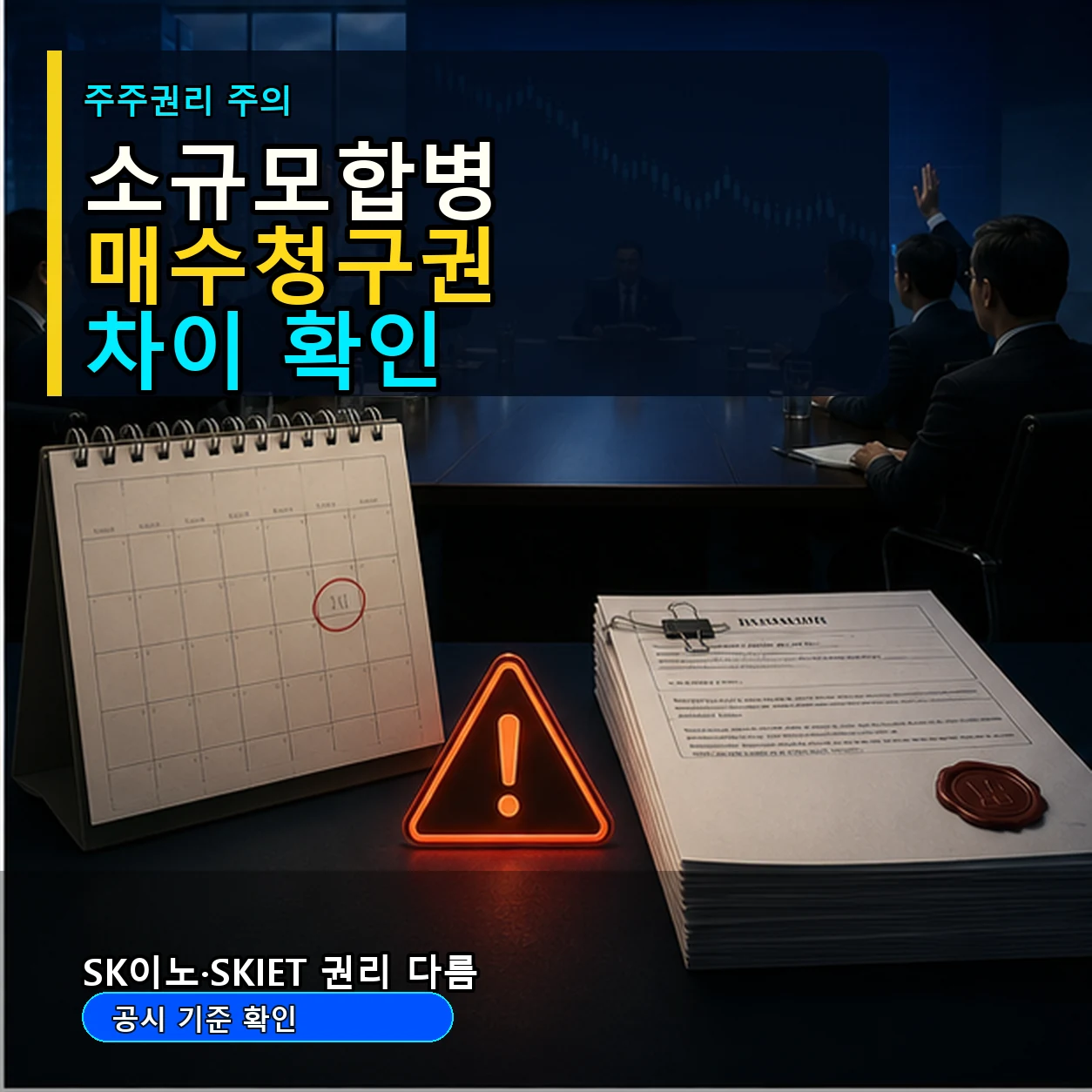 SK이노베이션 소규모합병 SKIET 일반합병 주식매수청구권 차이 카드뉴스