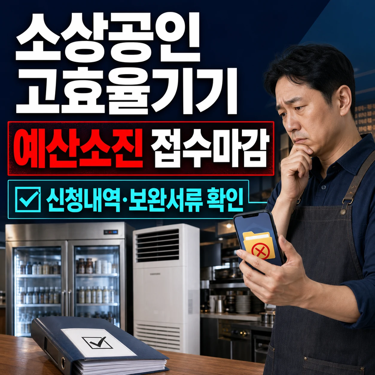 2026 소상공인 고효율기기 지원 사업 예산 소진 마감, 냉장고 에어컨 냉난방기 신청 방법 환급 후기