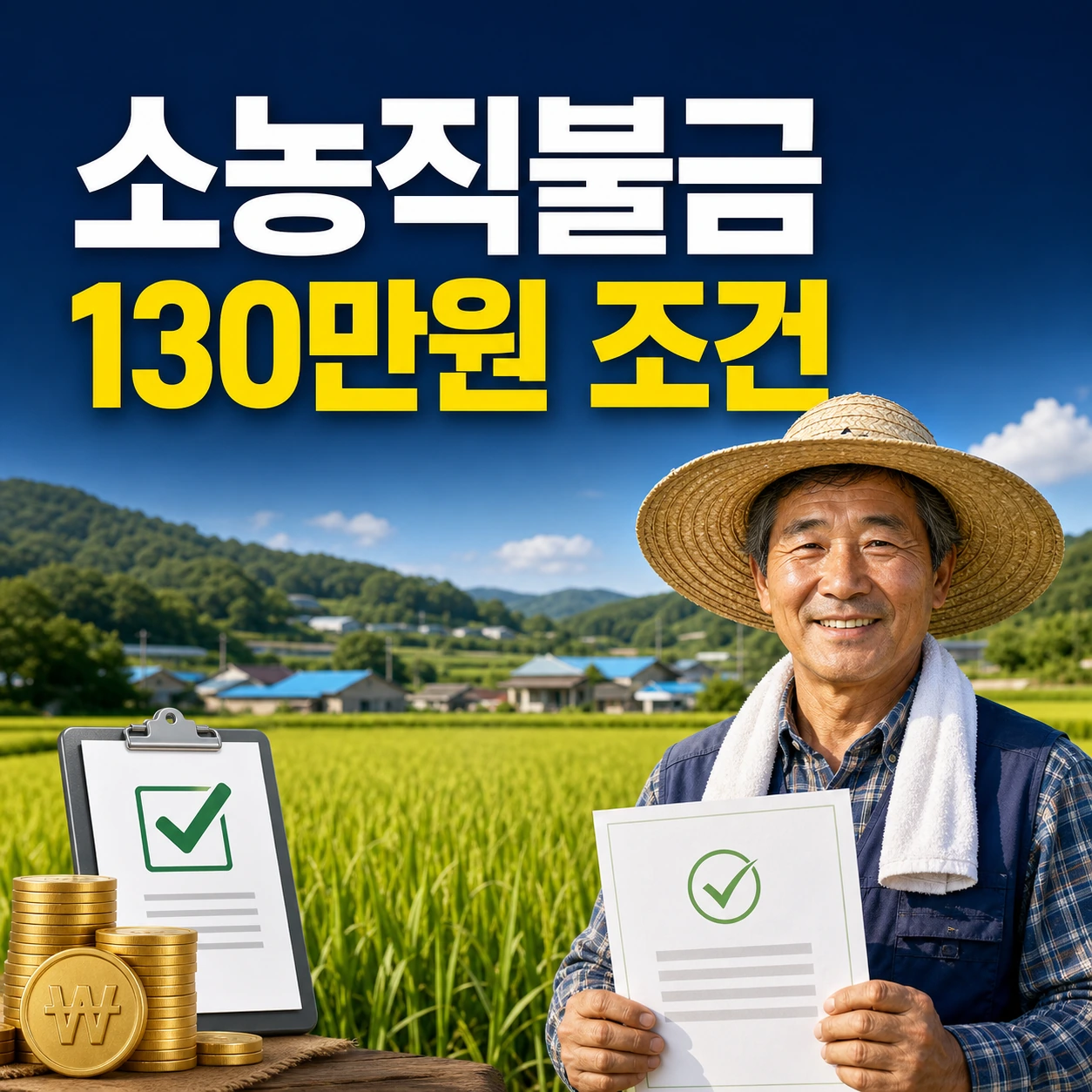 2026 소농직불금 130만원 조건｜0.5ha·농외소득 기준과 11월 지급시기