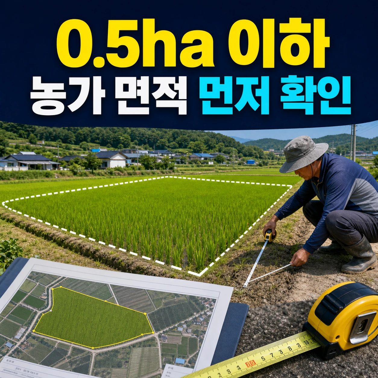2026 소농직불금 0.5ha 이하 농가 지급대상 농지 면적 확인 카드뉴스