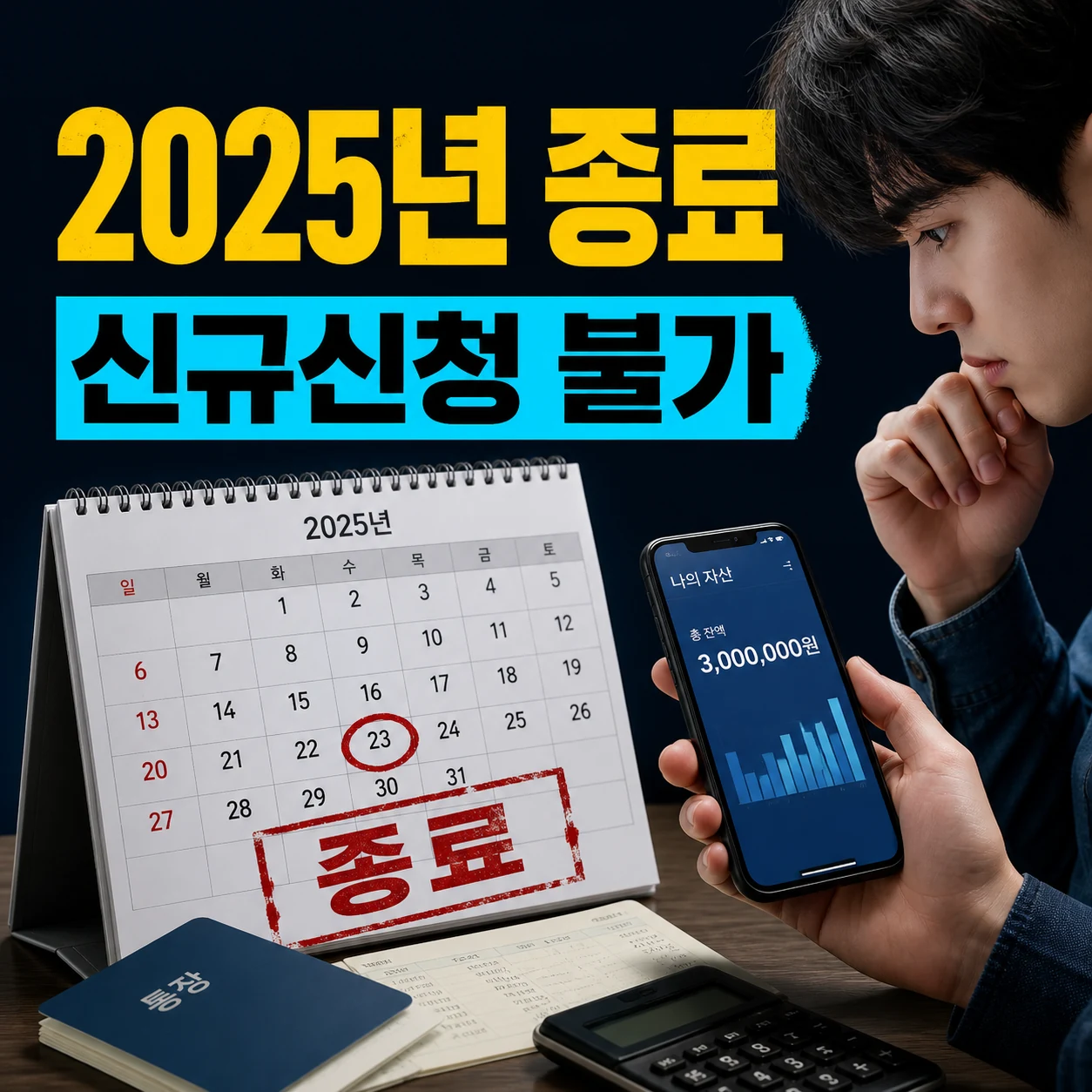 청년도약계좌 2025년 종료와 신규신청 불가 확인 카드뉴스