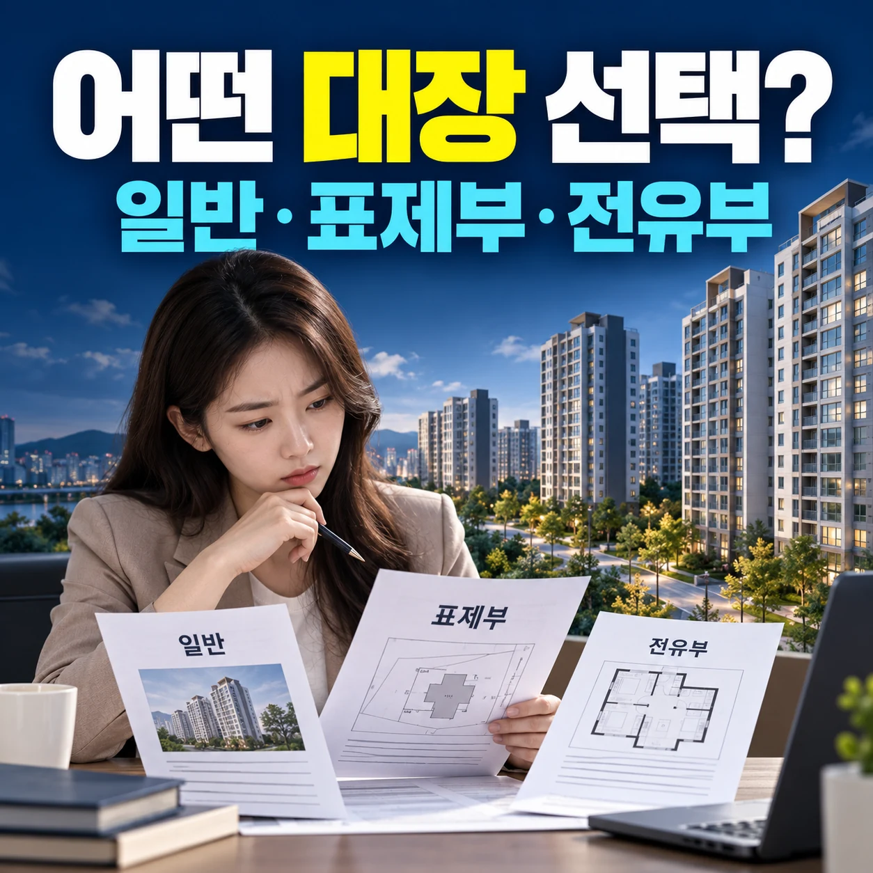 건축물대장 일반건축물대장 표제부 전유부 선택 기준 카드뉴스