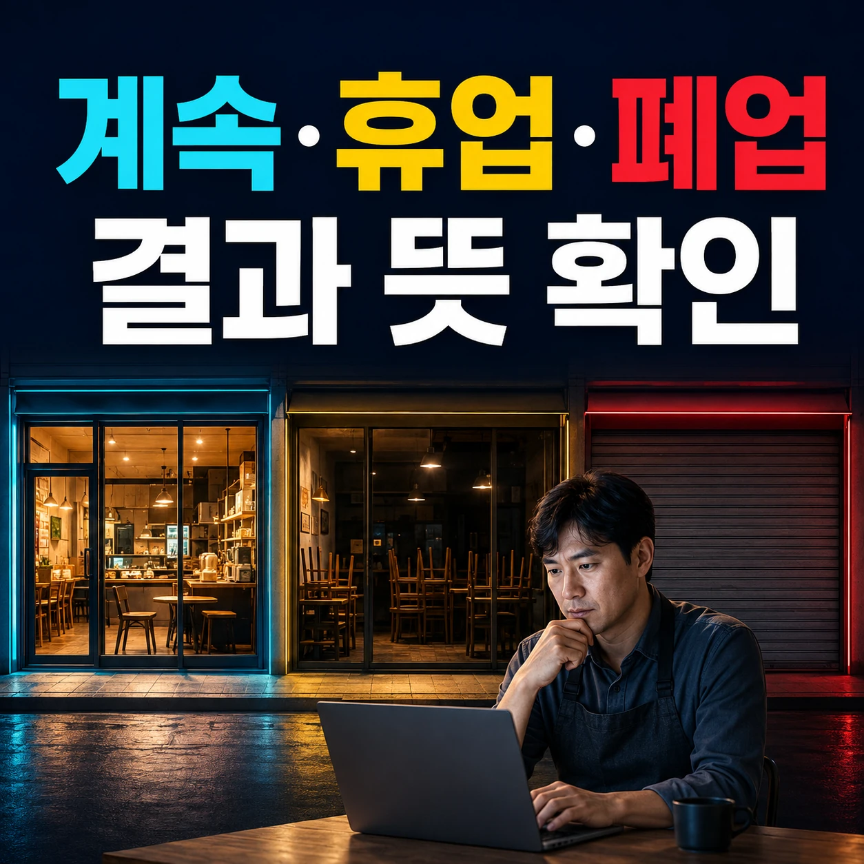 사업자등록상태 계속사업자 휴업자 폐업자 결과 해석 카드뉴스