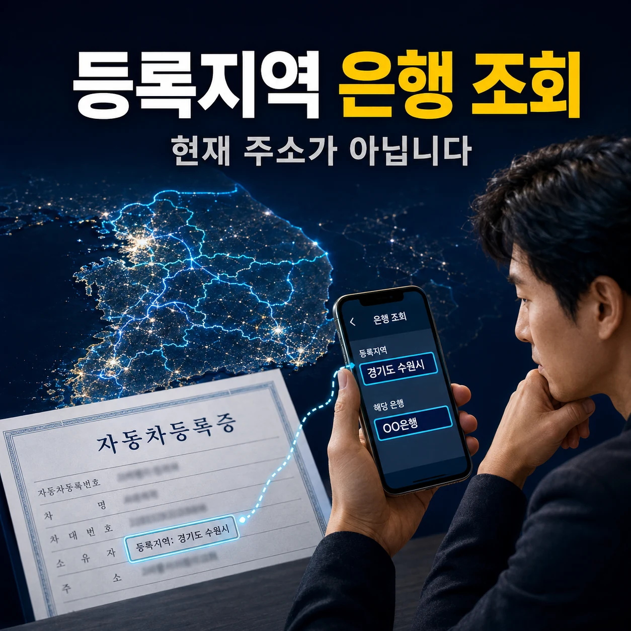 자동차 등록지역 기준 금고은행에서 채권 환급금을 조회하는 방법 카드뉴스
