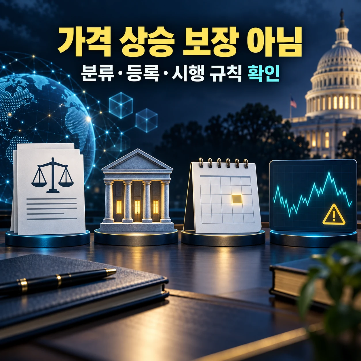 클래리티법안 뉴스에서 자산 분류, 사업자 등록, 시행 일정, 가격 위험을 순서대로 확인하는 투자자 체크리스트