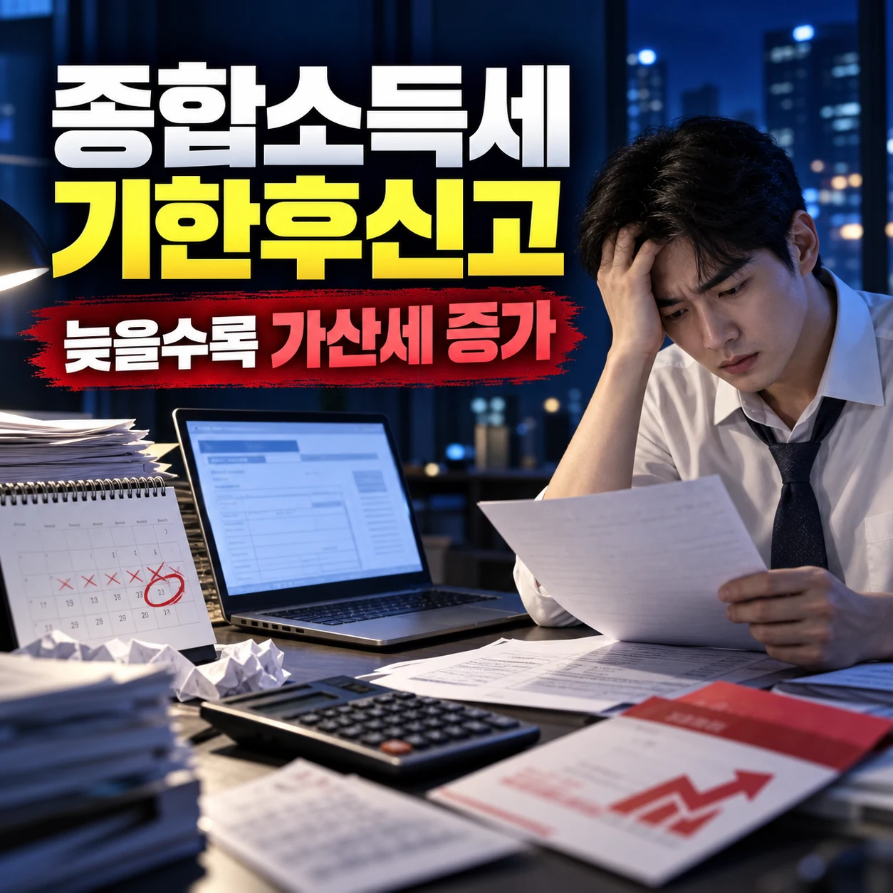 2026 종합소득세 기한 후 신고, 1 3 6개월 가산세 감면, 홈택스 종소세 신고 납부 순서