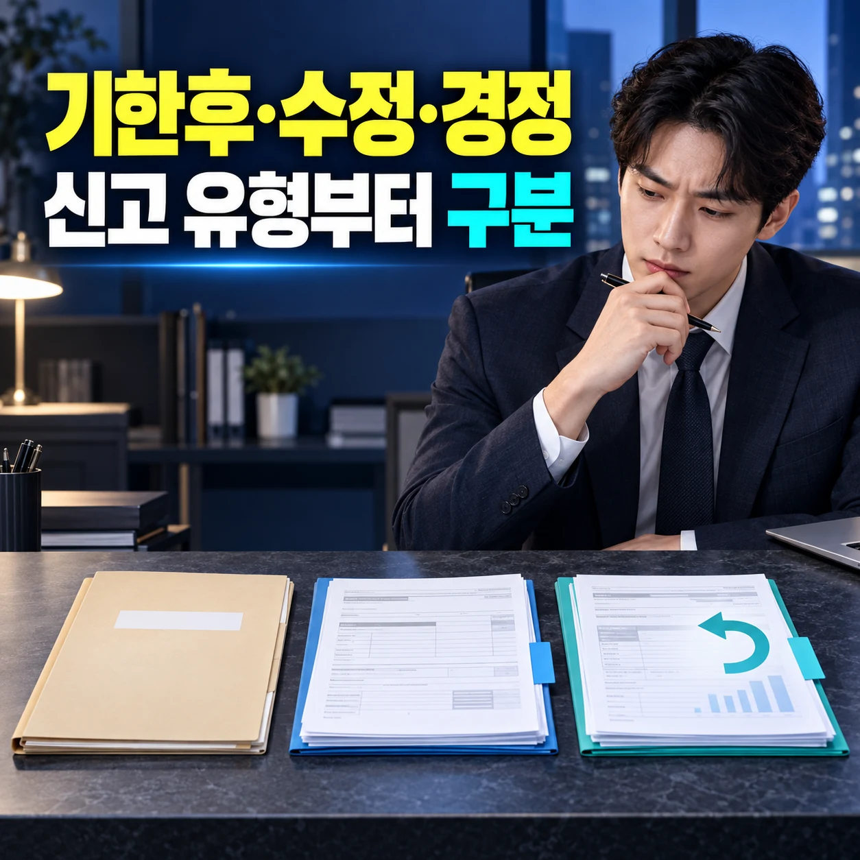 종합소득세 기한후신고 수정신고 경정청구 유형 구분 카드뉴스