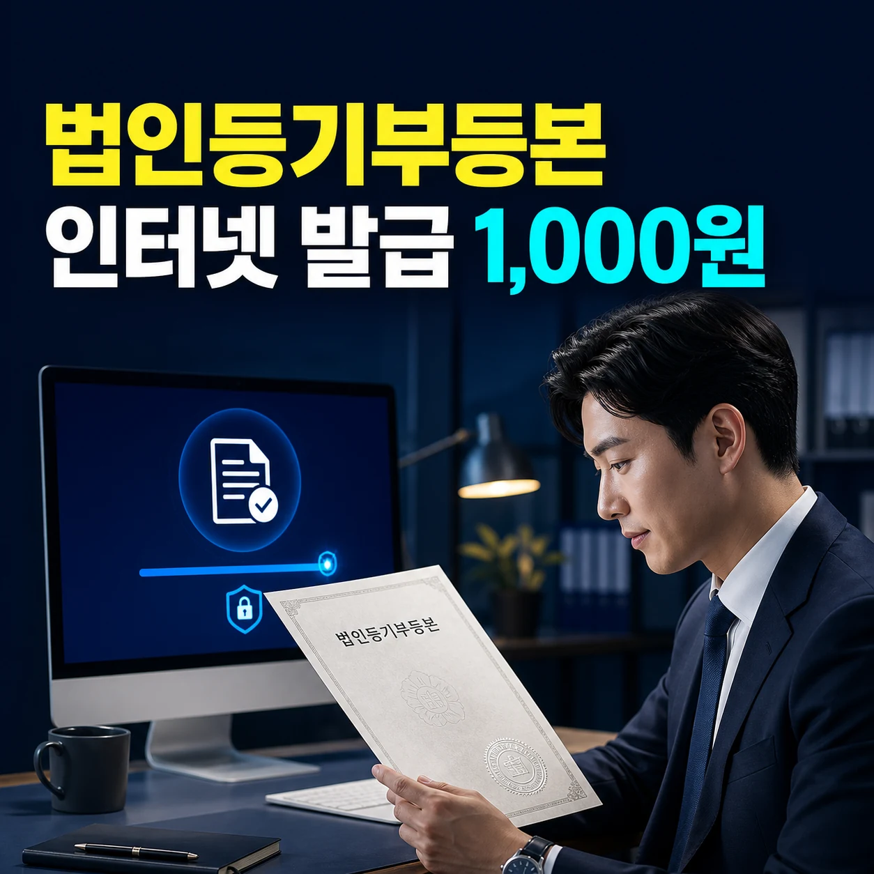 2026 법인등기부등본 발급, 인터넷 등기소 제출용 1,000원 700원 열람 차이