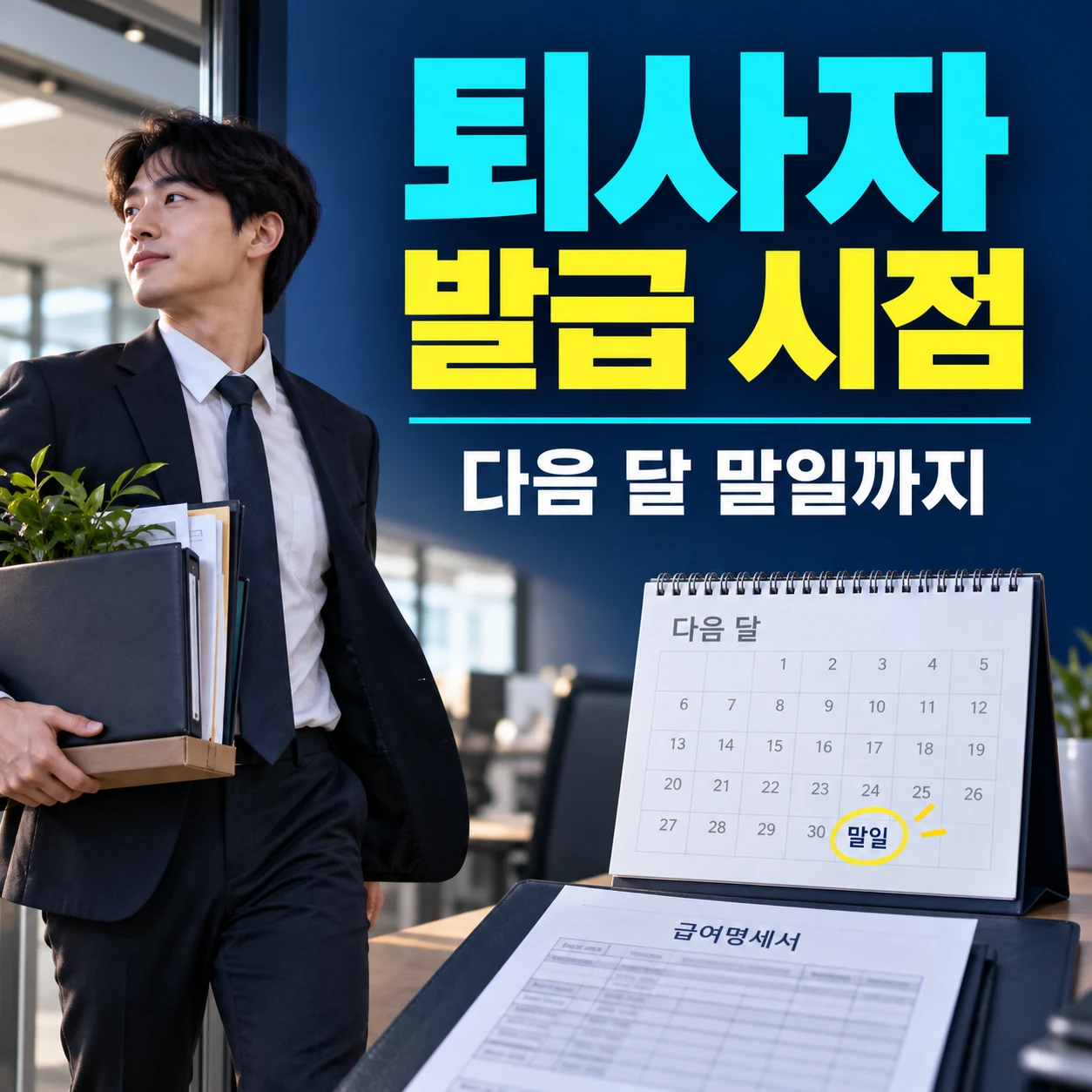 퇴사자 근로소득 원천징수영수증 발급 시점 다음 달 말일 카드뉴스