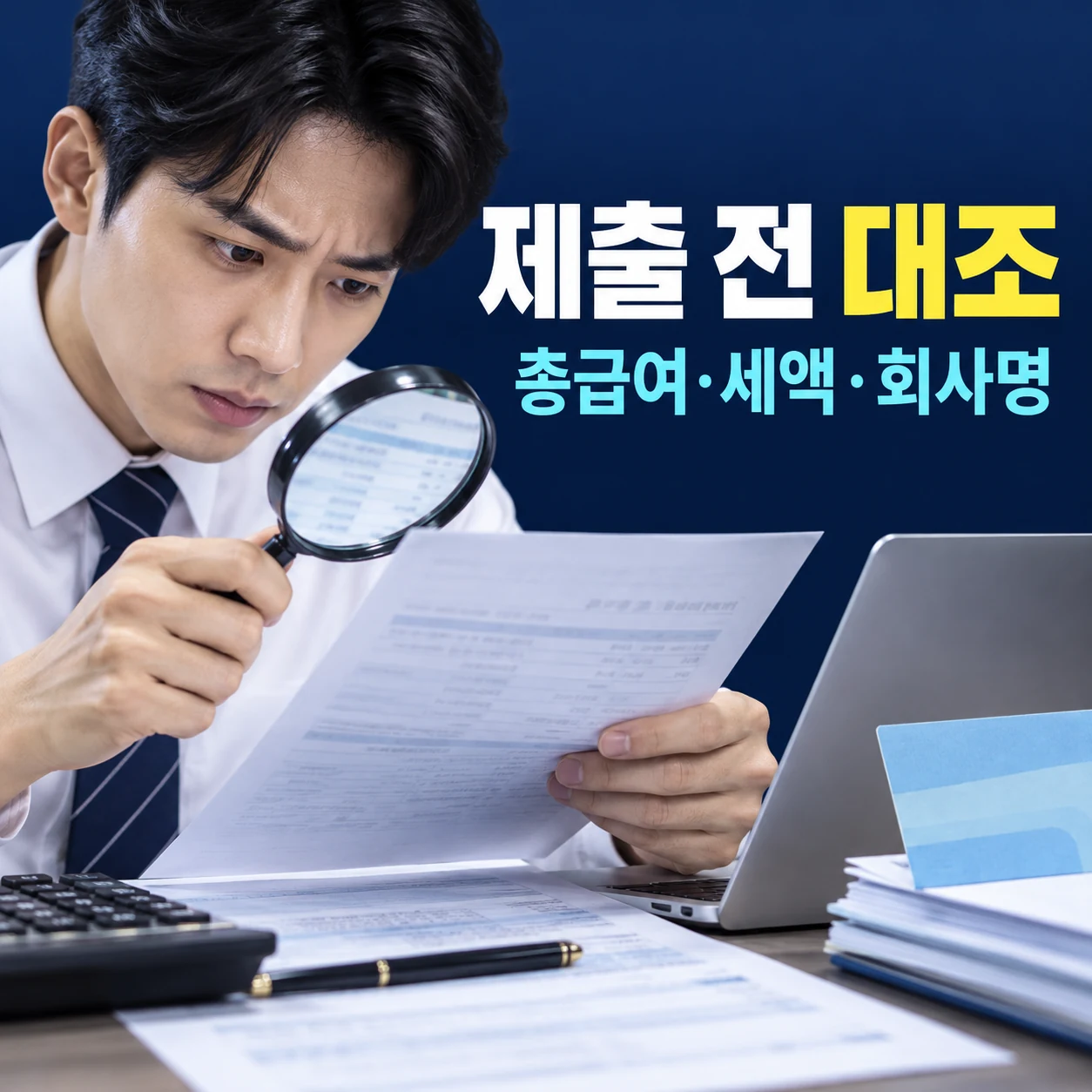 근로소득 원천징수영수증 총급여 세액 회사명 제출 전 대조 카드뉴스