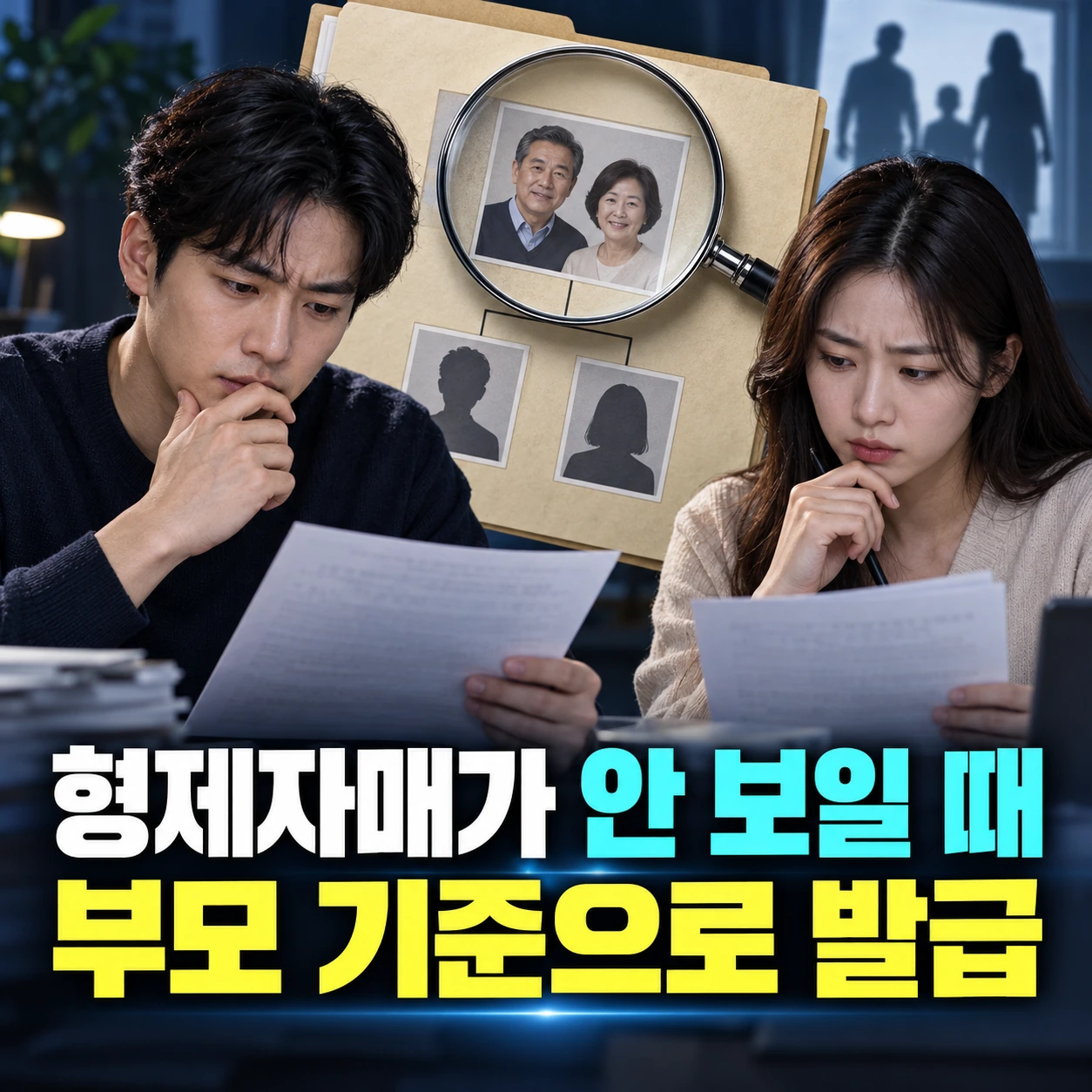 가족관계증명서 형제자매 미표시와 부모 기준 발급 방법 카드뉴스