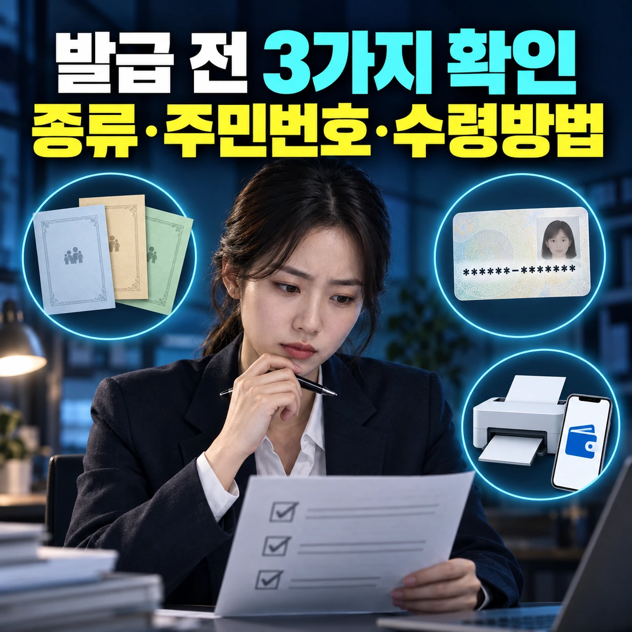 가족관계증명서 발급 전 종류 주민등록번호 수령방법 확인 카드뉴스
