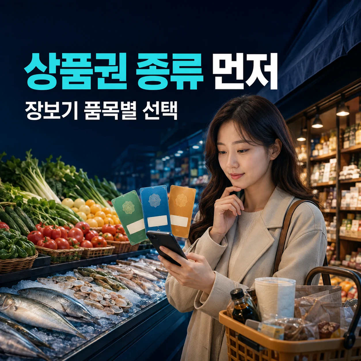 명절 상품권 온누리 농할 수산대전 지역사랑 목적별 선택 카드뉴스