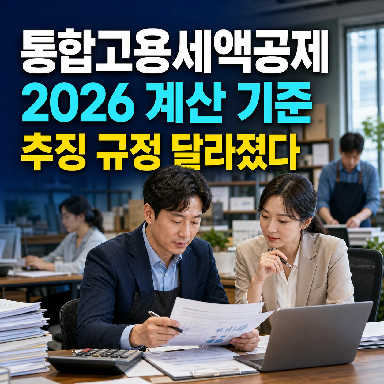 2026 통합고용세액공제 계산, 청년 나이 농특세 개정 상시근로자 기준 최저한세 추징
