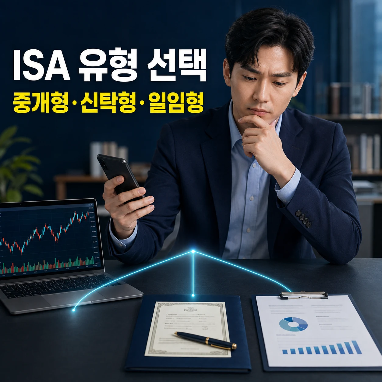 ISA 중개형 신탁형 일임형 차이를 비교하는 유형 선택 카드뉴스