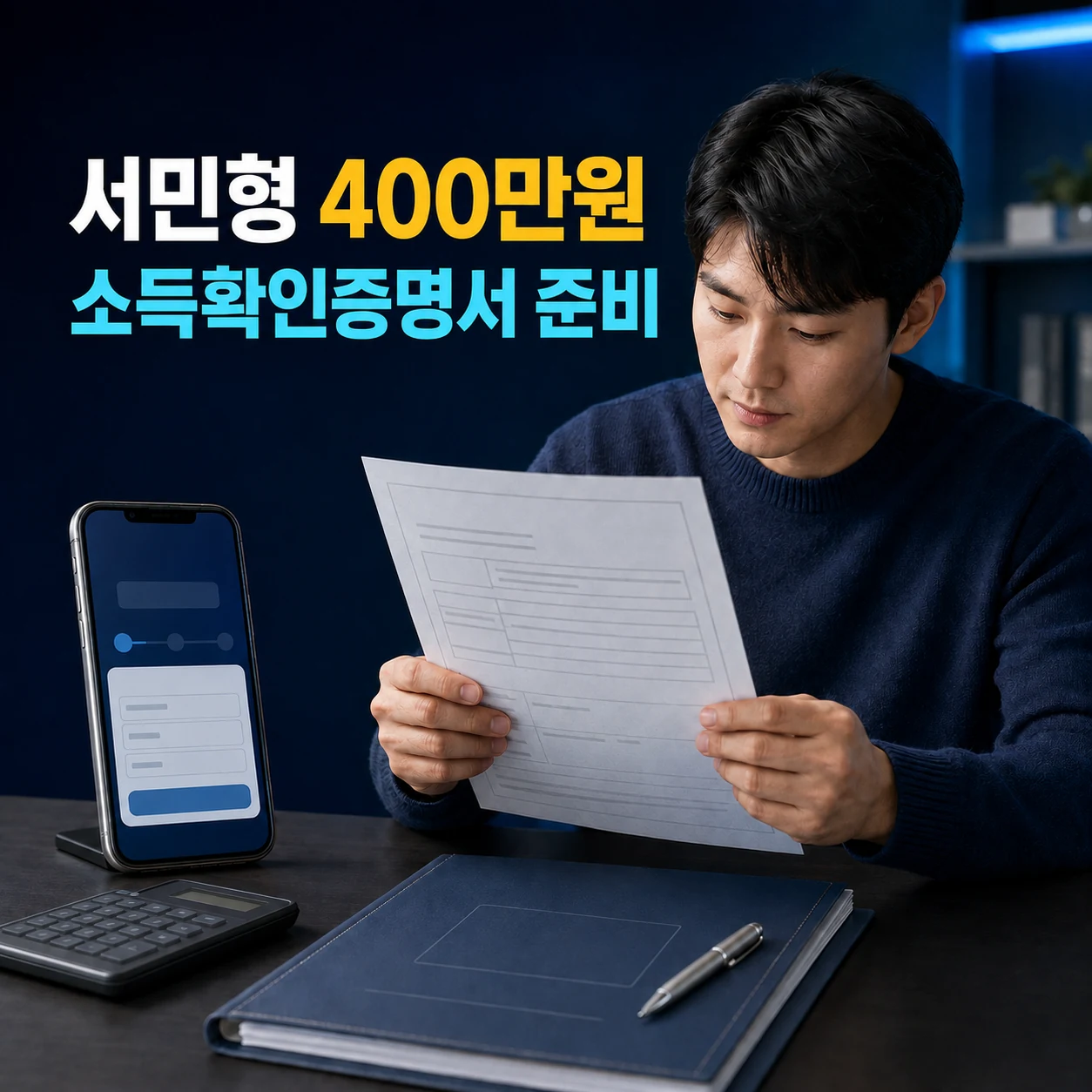 ISA 서민형 비과세 400만원과 소득확인증명서 준비 카드뉴스