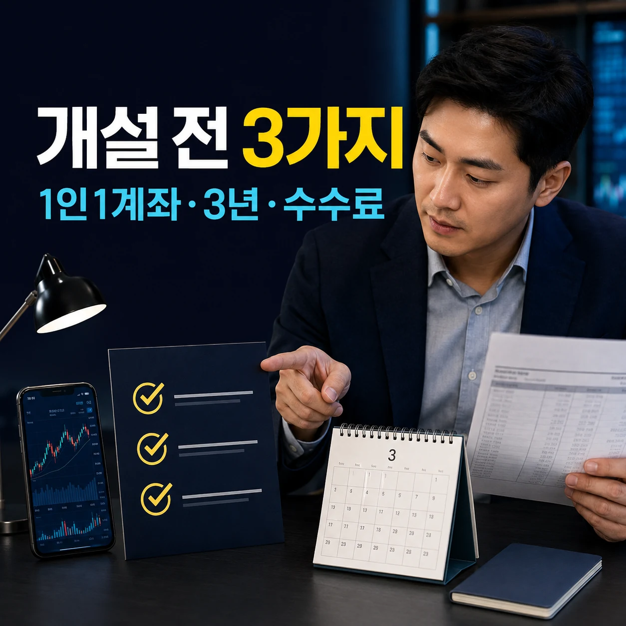 ISA 계좌 개설 전 1인 1계좌 의무가입기간 3년 수수료 확인 카드뉴스