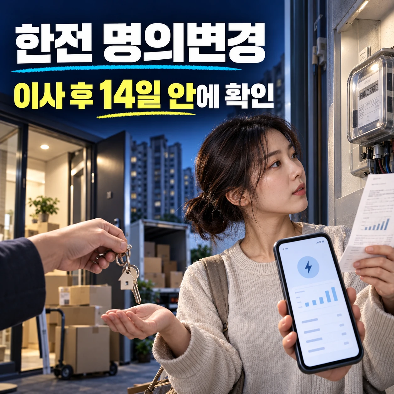 한전 명의변경 14일 안에 해야 할까? 이사 세입자 사업자 한전ON 서류 확인