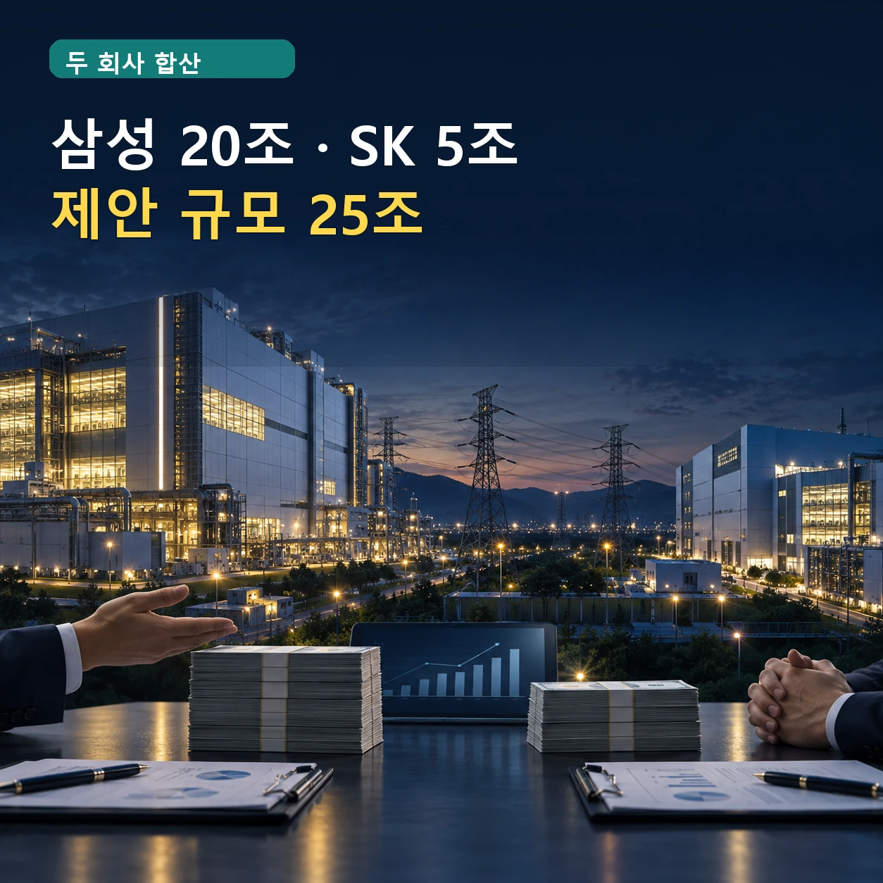 삼성전자 20조원과 SK하이닉스 5조원으로 나뉜 한국전력공사 전기요금 선납 제안 규모