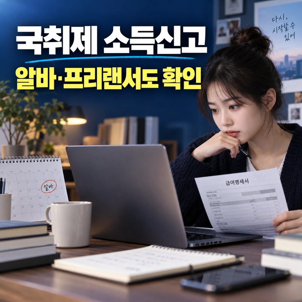 국취제 소득신고 알바 프리랜서도 필수, 구직 촉진수당 감액 미신고 기준
