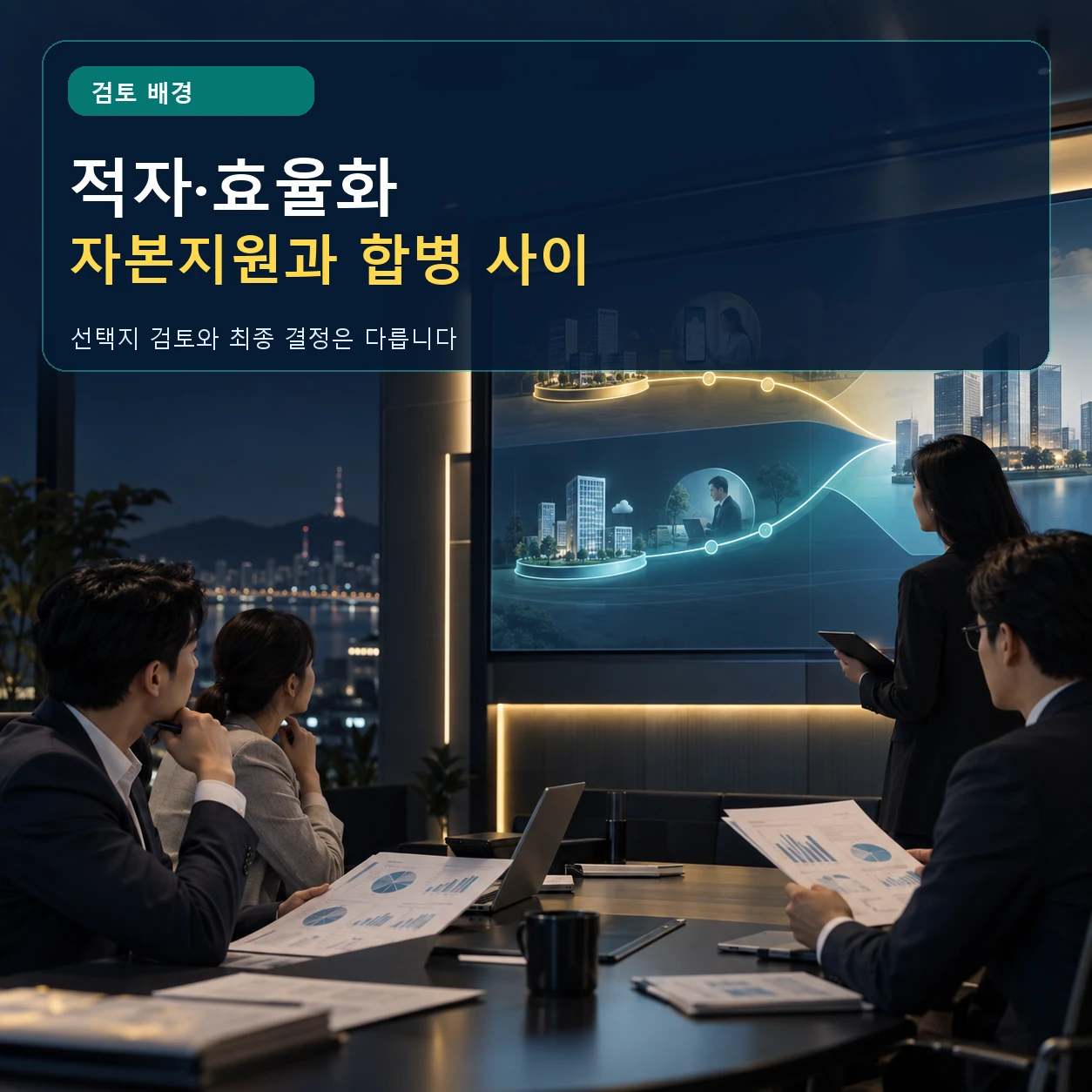 교보라이프플래닛의 추가 자본지원 독립 운영 흡수합병 선택지를 비교하는 보험사 경영 회의