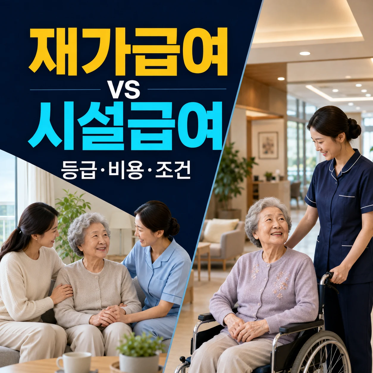재가급여와 시설급여 차이, 2026 장기요양등급별 월 한도 요양원 본인부담금