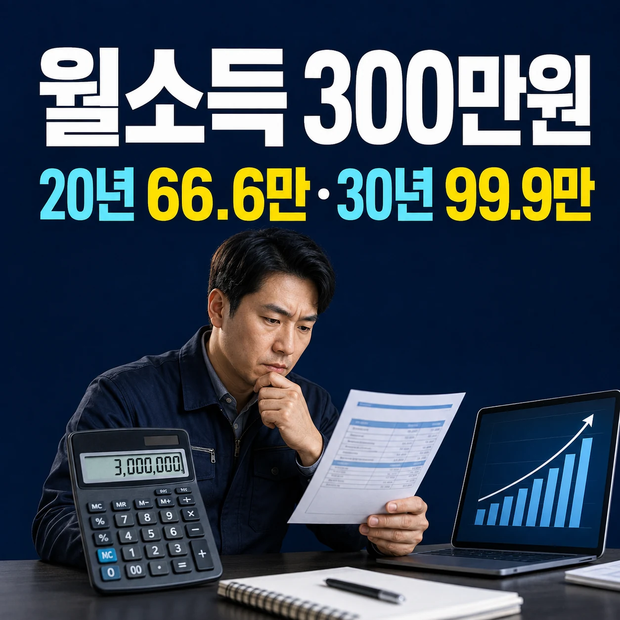 기준소득월액 300만원의 국민연금 20년 30년 예상수령액 카드뉴스