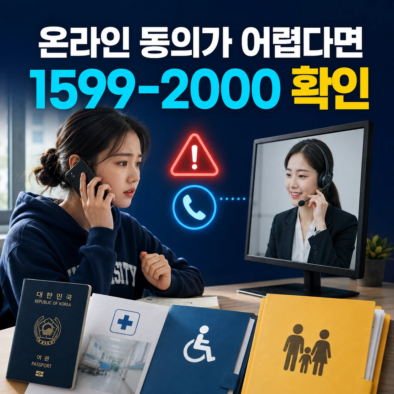 국가장학금 가구원 온라인 동의 불가 해외체류 입원 장애 상담센터 확인 카드뉴스
