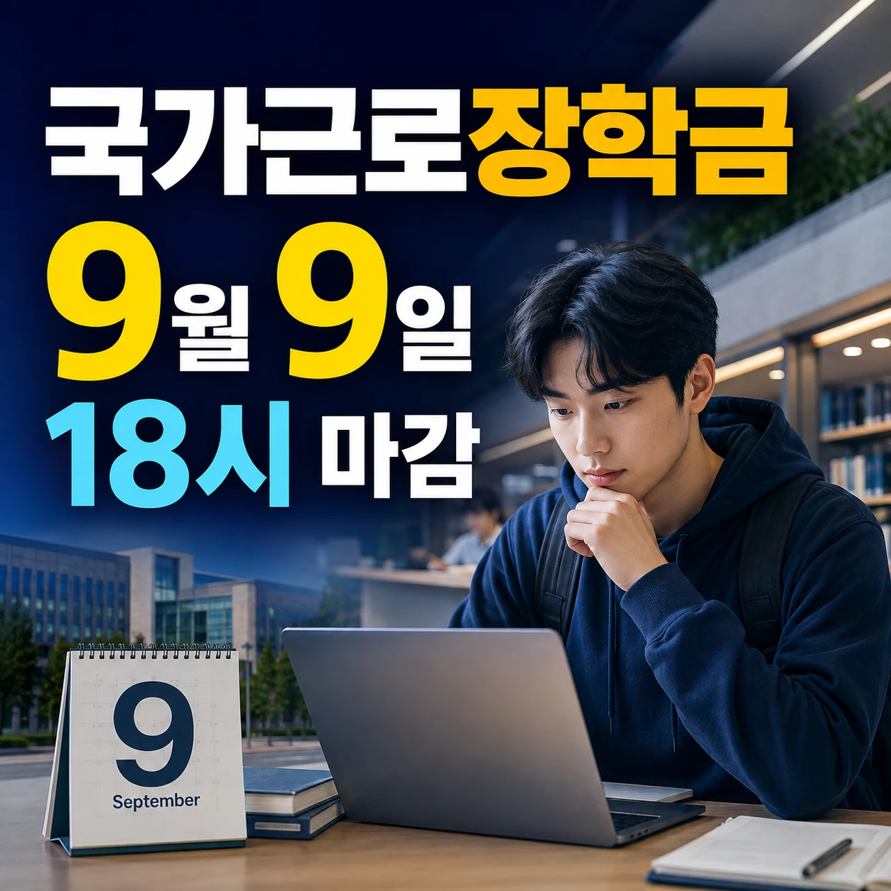 2026 2학기 2차 국가근로장학금 신청 마감 시간, 조건 대상 월급 시급 지급일 희망근로지 확인