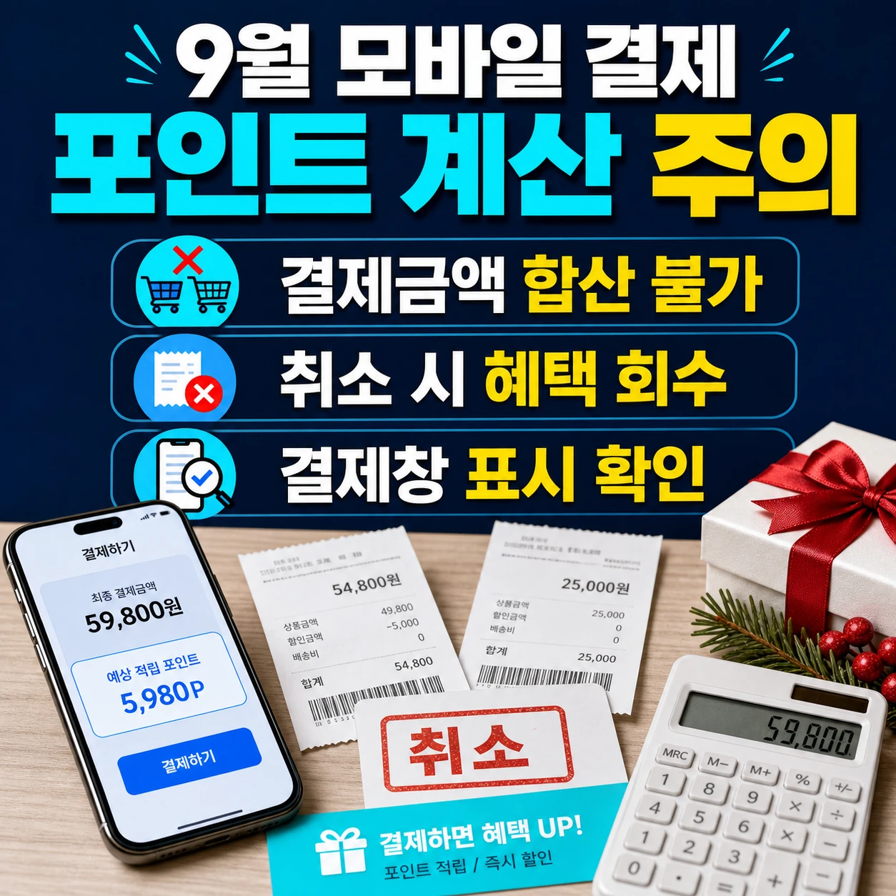 네이버페이 포인트 결제금액 합산 불가 취소 시 회수 결제창 표시 확인 카드뉴스