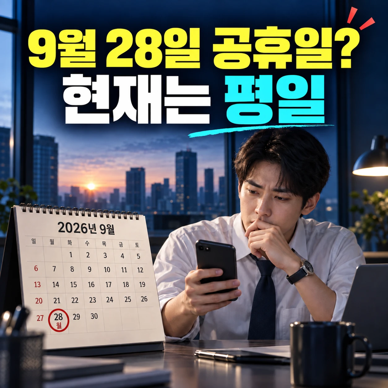 2026년 9월 28일 공휴일 가능성, 추석 대체공휴일 아닌 이유 임시공휴일 출근 확인