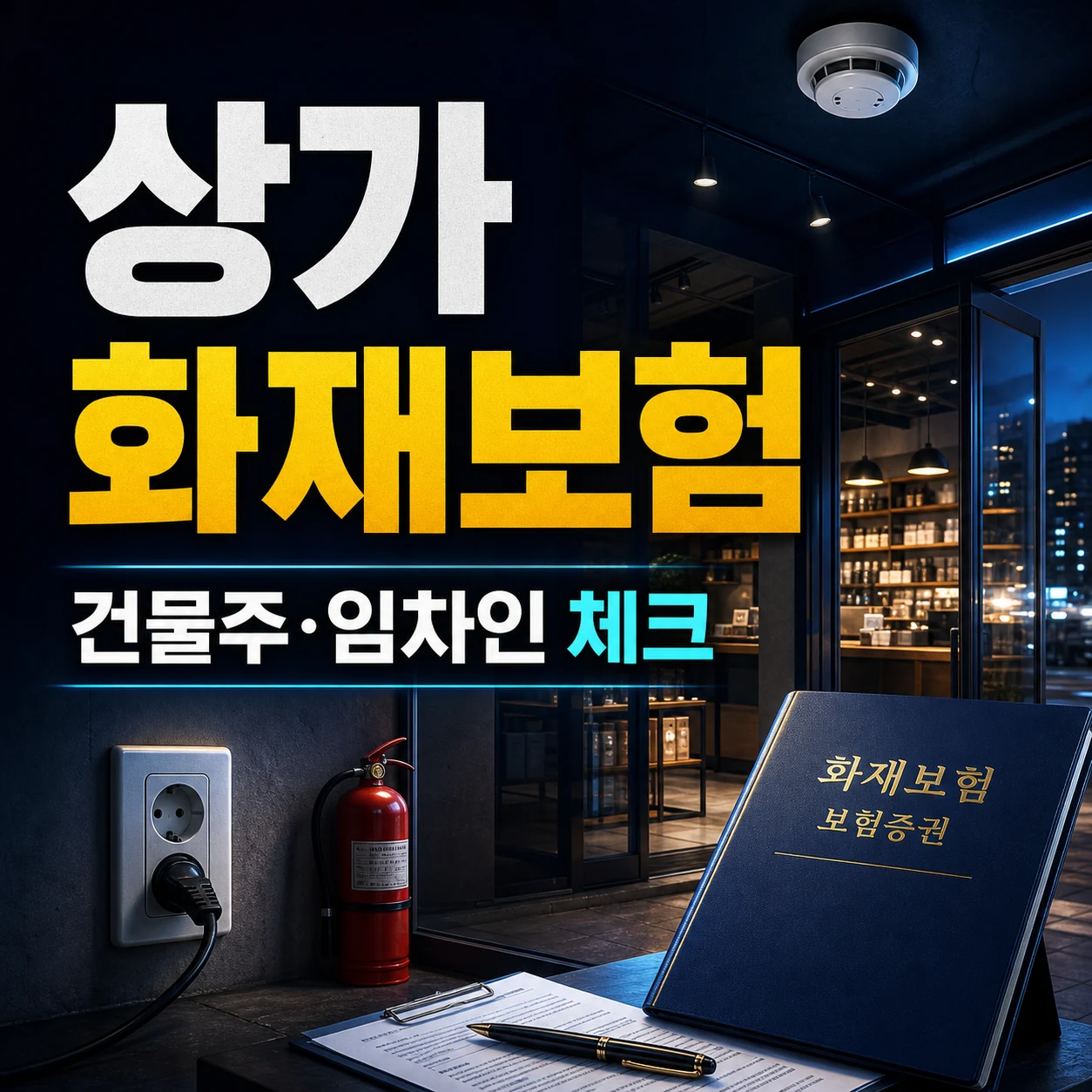 상가 화재보험 의무 건물주·임차인 누가 가입? 임대인 보험료 누수 배상책임 체크