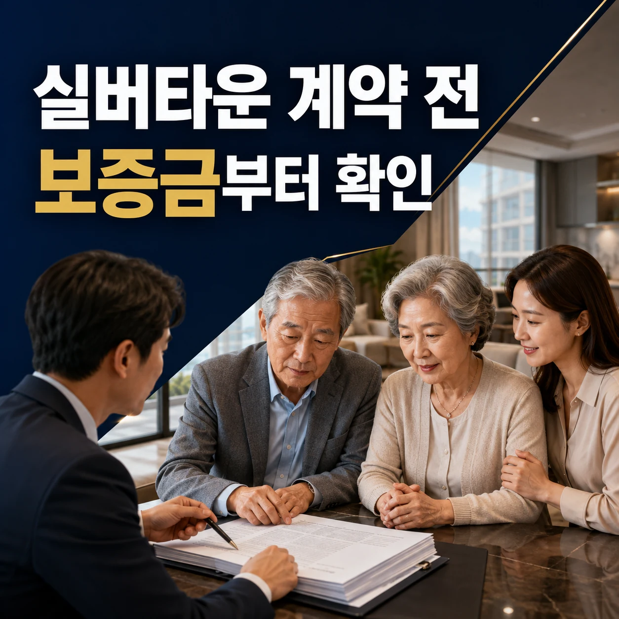 실버타운 계약 전 꼭 볼 것, 입주 보증금 반환 위약금 월 생활비 체크리스트