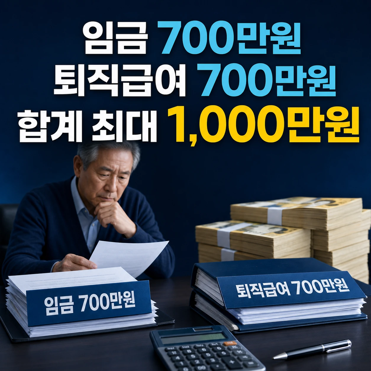 간이대지급금 퇴직자 임금 700만원 퇴직급여 700만원 총 1000만원 상한 카드뉴스