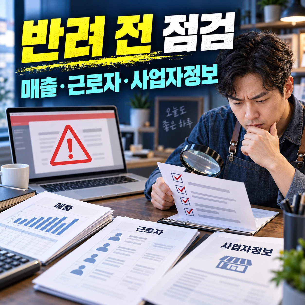 소상공인확인서 반려 전 매출 근로자 사업자정보 점검 카드뉴스