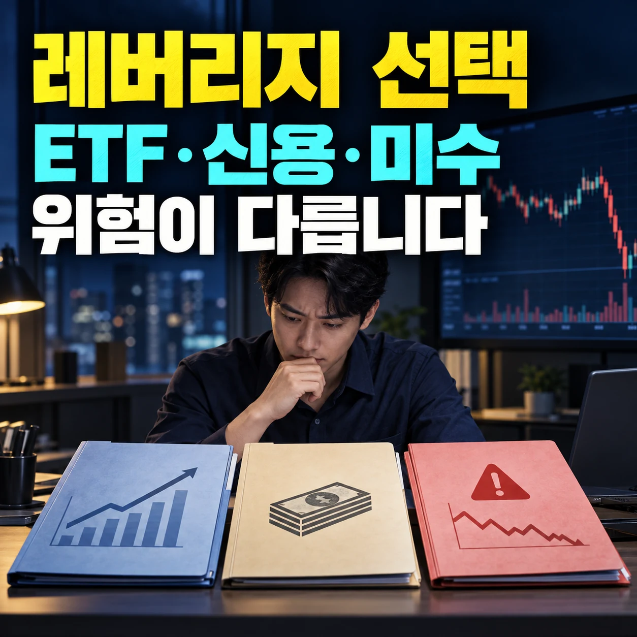 주식 레버리지 ETF 신용거래 미수거래 위험 차이 카드뉴스