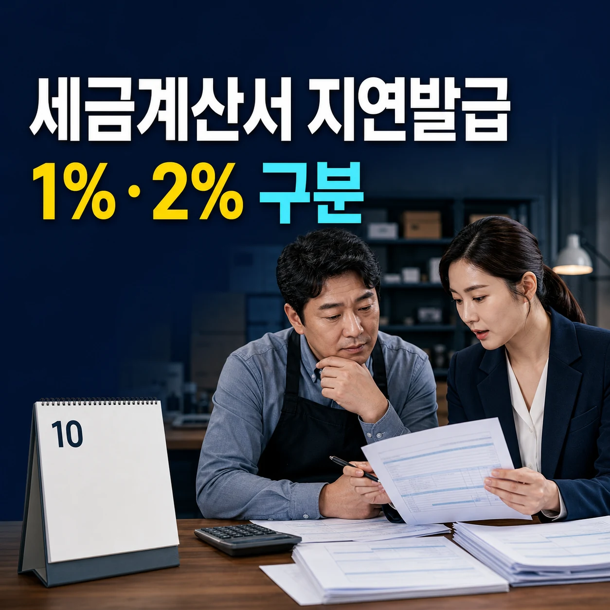 세금계산서 지연발급 가산세 1% 기준, 미발급 2%·수취자 0.5% 매출 계산 납부 방법