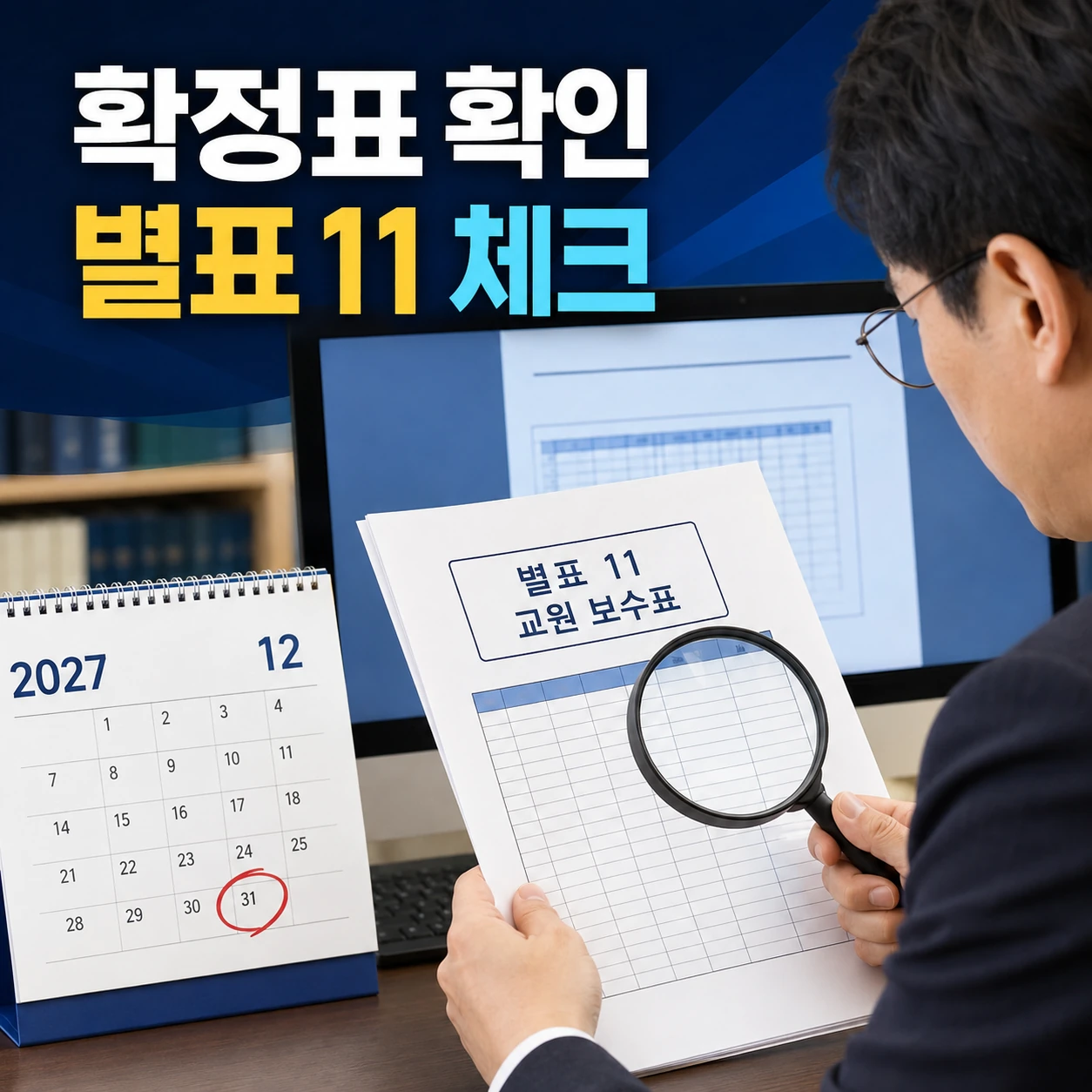 2027 교사 호봉표 확정 여부와 공무원보수규정 별표 11 확인 카드뉴스