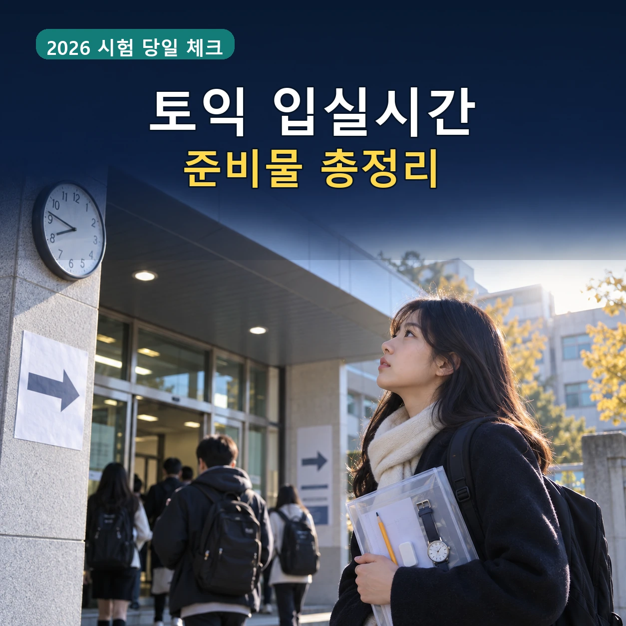 2026 토익 입실시간 준비물, 오전 오후 마감시간과 신분증 체크